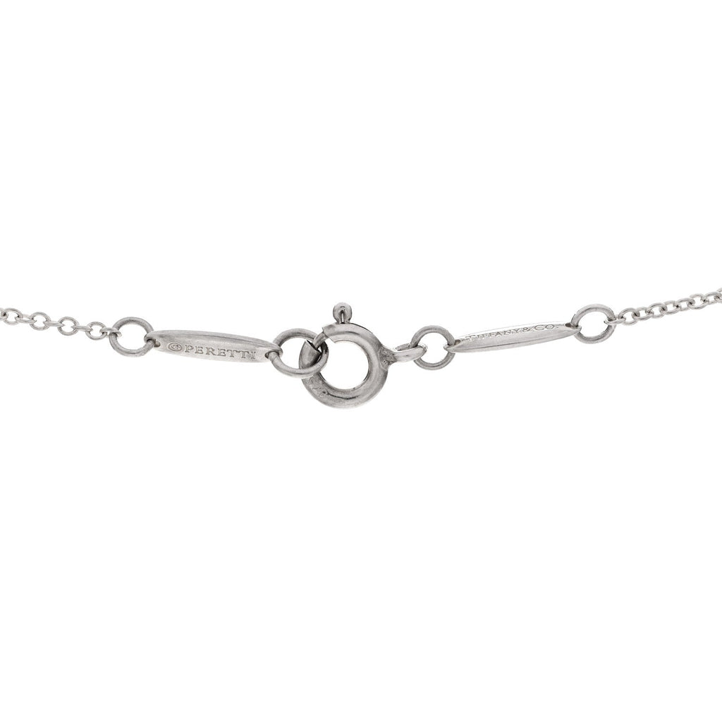 Sterling Silver Elsa Peretti Infinity Cross Pendant Necklace