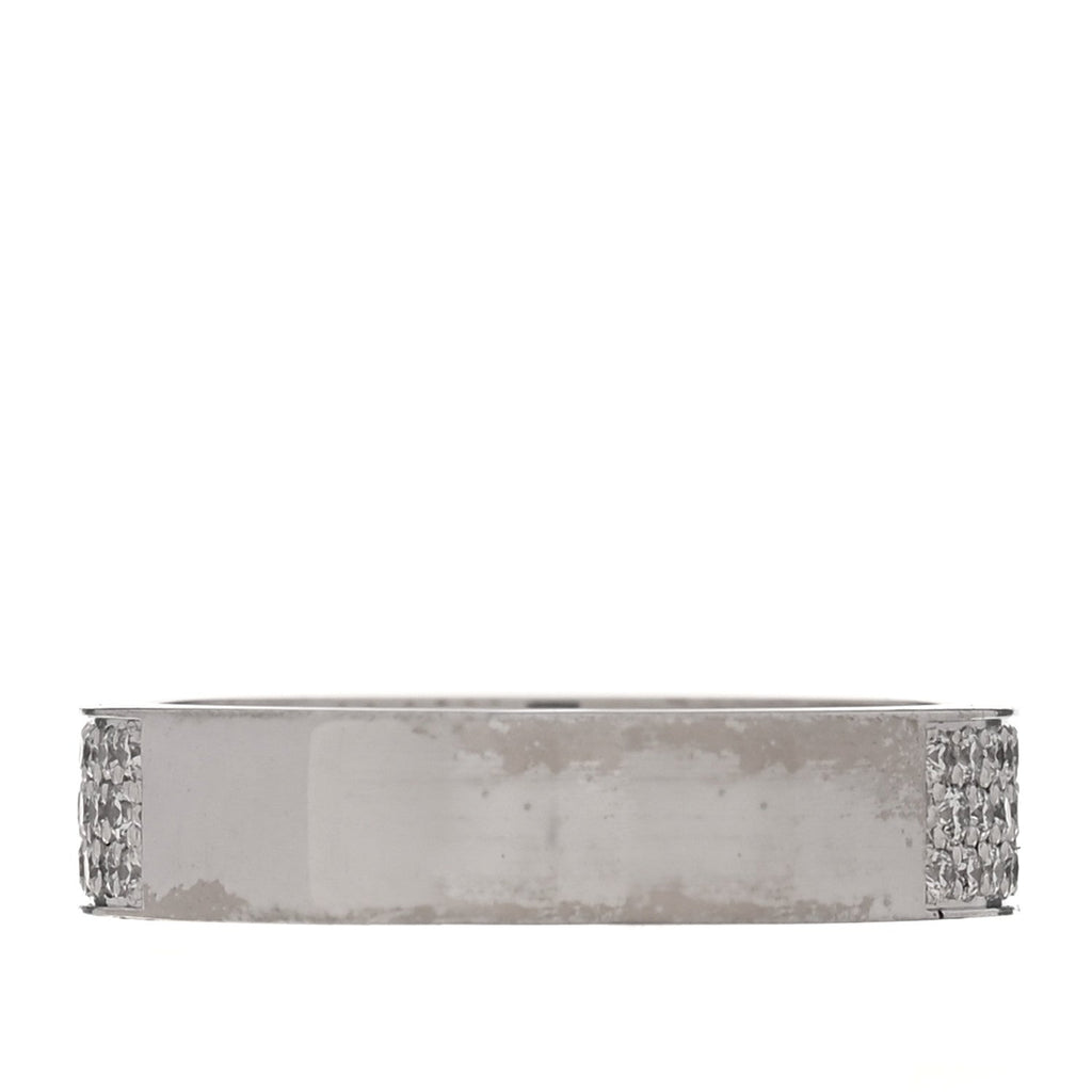 18K White Gold Diamond MM Kelly Clochette Ring 50 5.25