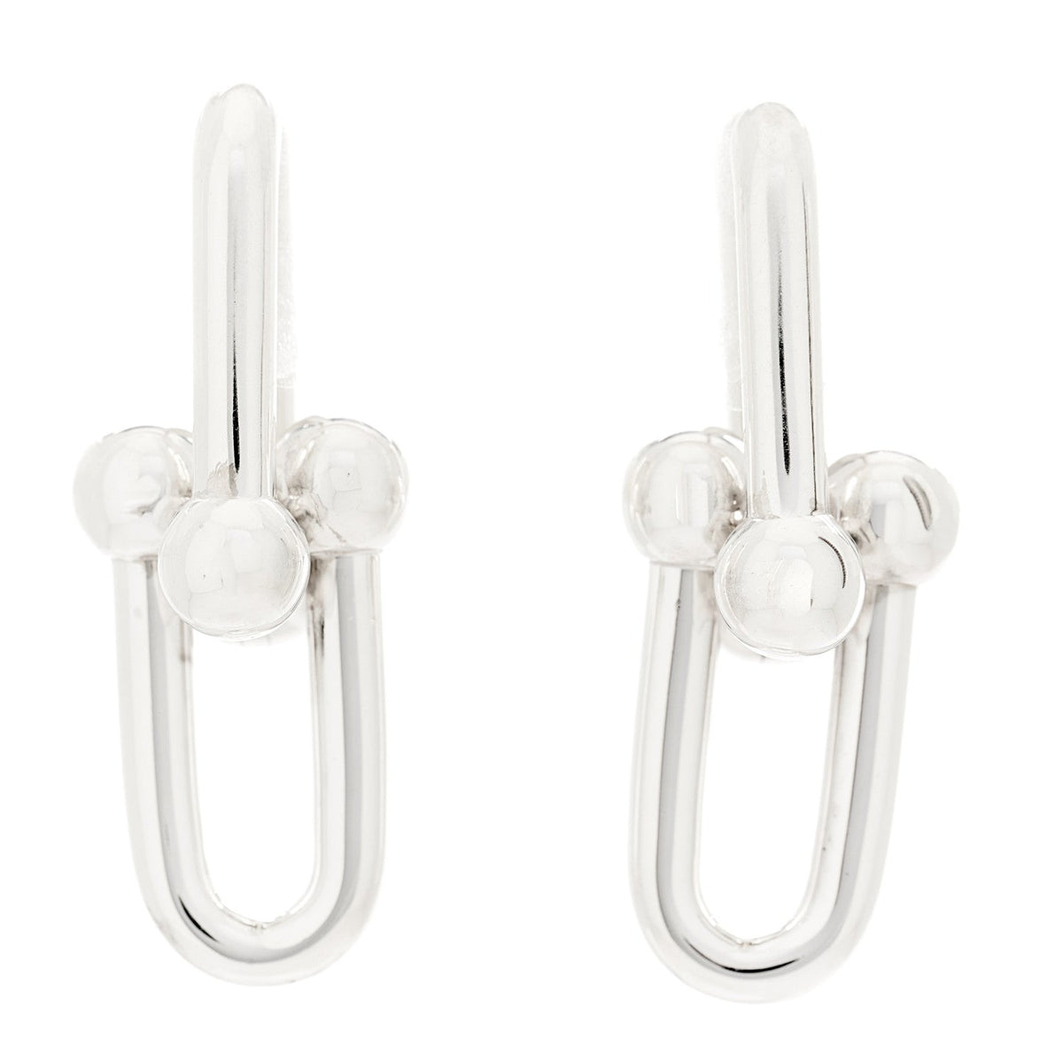 Sterling Silver Large HardWear Link Earrings