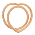 18K Rose Gold Diamond Vertige Coeur Ring 52 6
