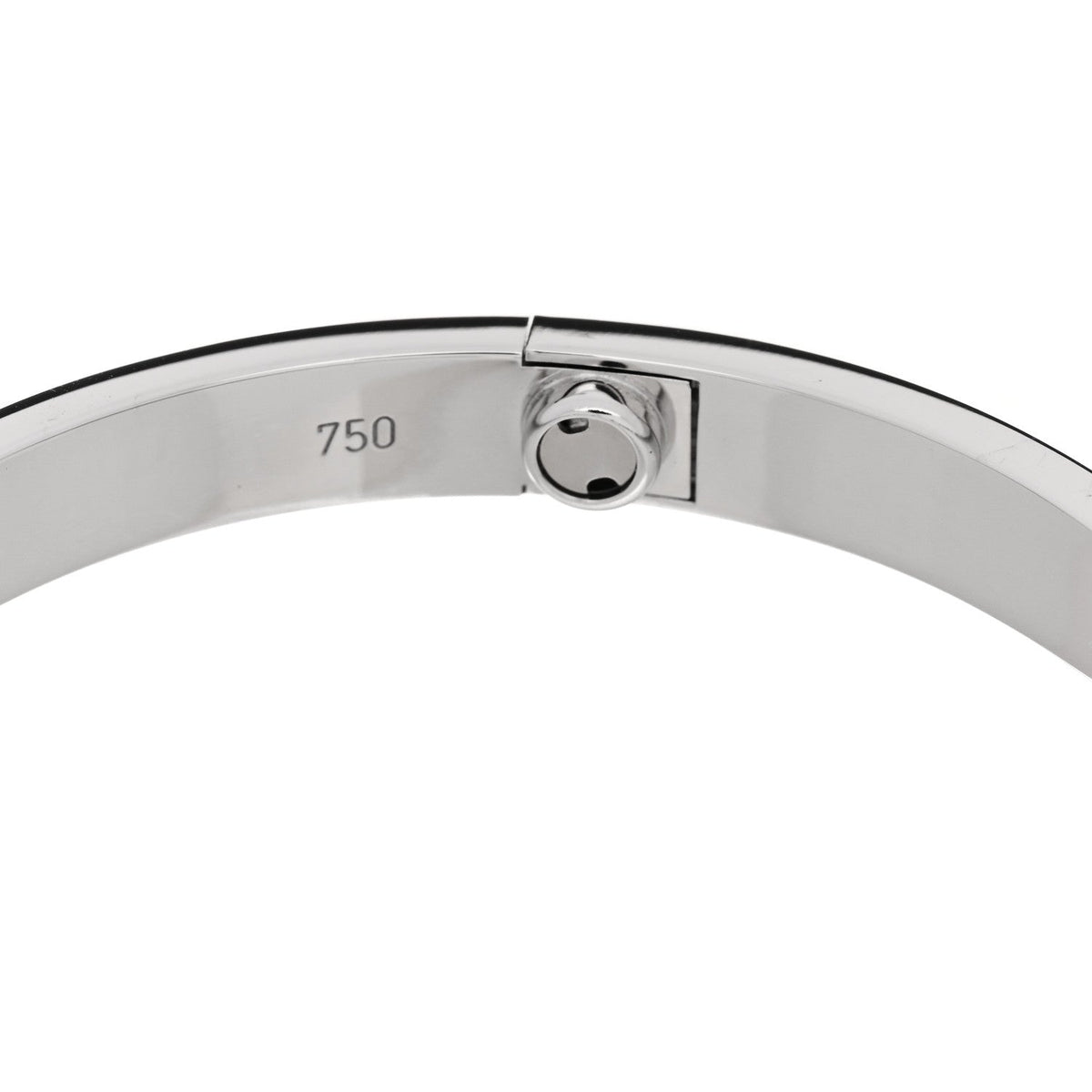 18K White Gold 4 Diamond Love Bracelet 18