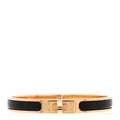 Enamel Mini Clic Kelly Bracelet PM Black