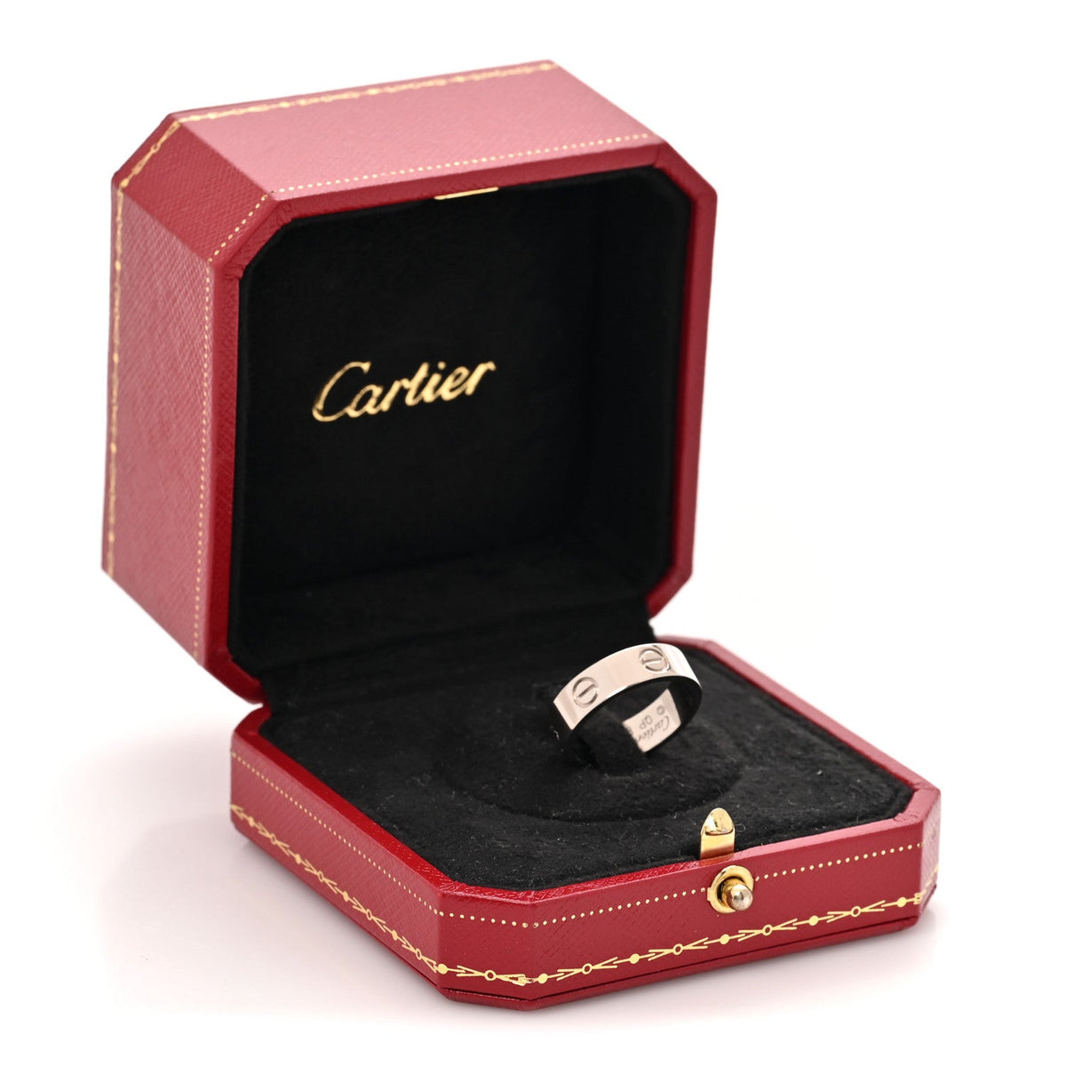 18K White Gold 5.5mm LOVE Ring 54 7
