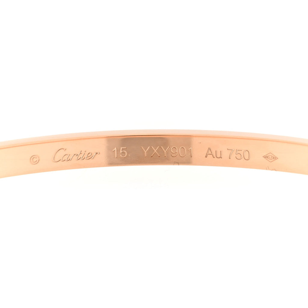 18K Pink Gold Small LOVE Bracelet 15