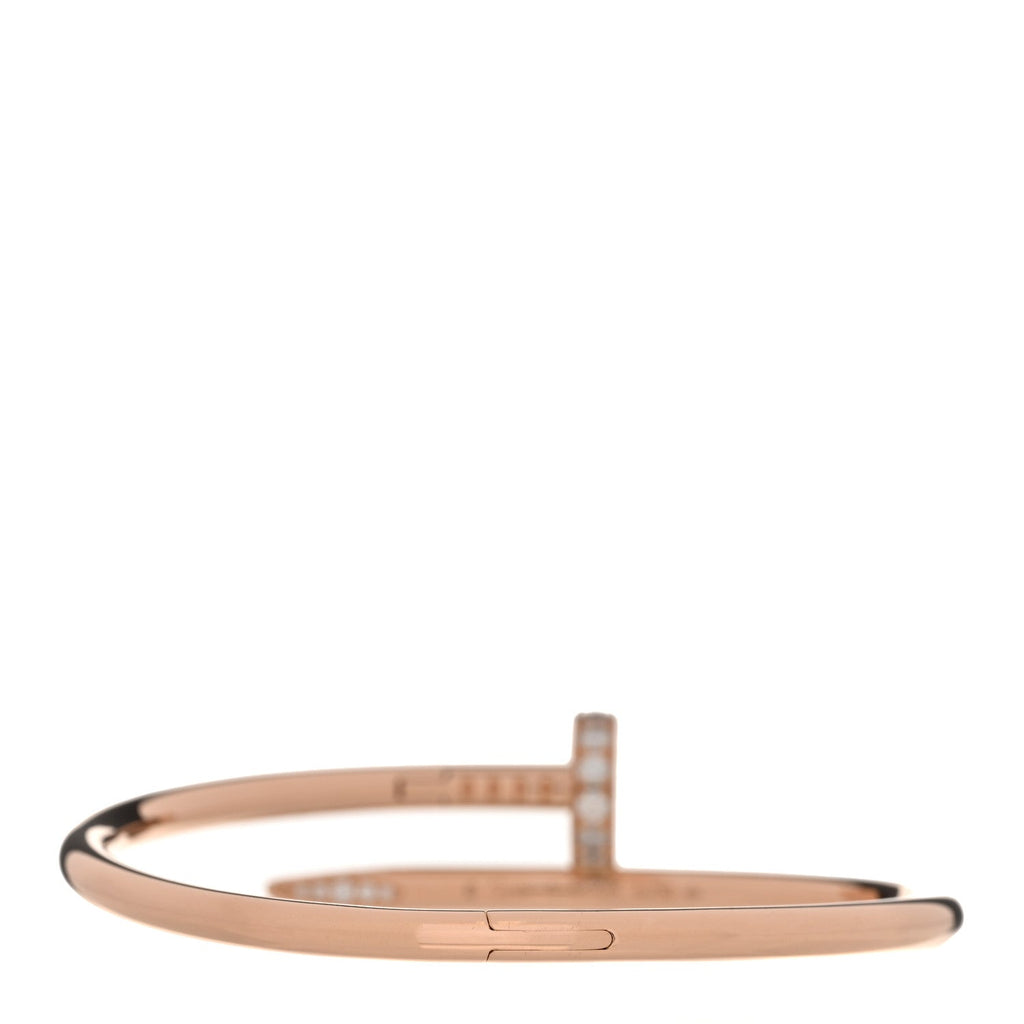 18K Pink Gold Diamond Juste Un Clou Bracelet 15