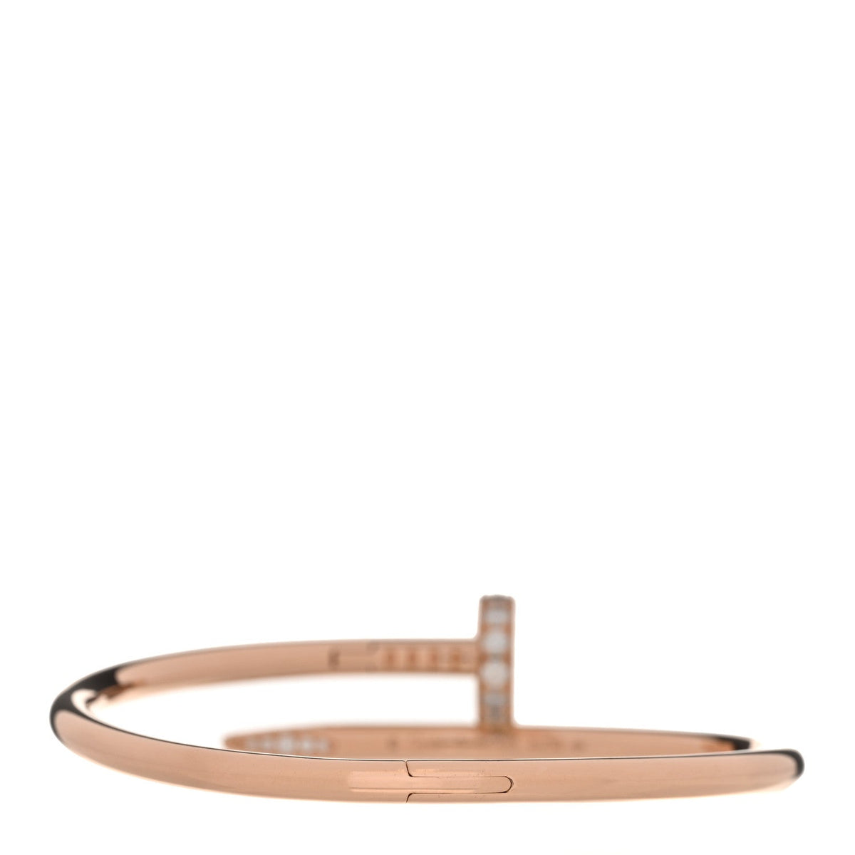 18K Pink Gold Diamond Juste Un Clou Bracelet 15