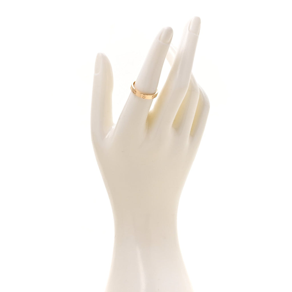 18K Yellow Gold 3.5mm LOVE Wedding Band Ring 55 7.25
