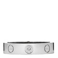 18K White Gold Diamond 4mm LOVE Wedding Band Ring 49 4.75