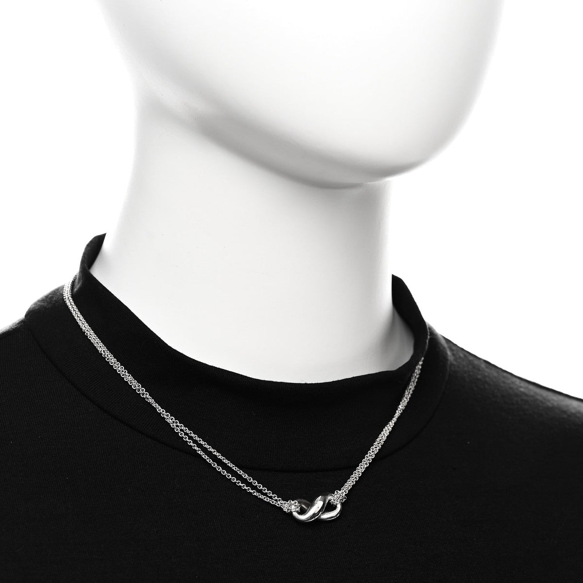 Sterling Silver Figure 8 Pendant Necklace