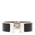 Enamel Wide Clic Clac H Bracelet GM Black