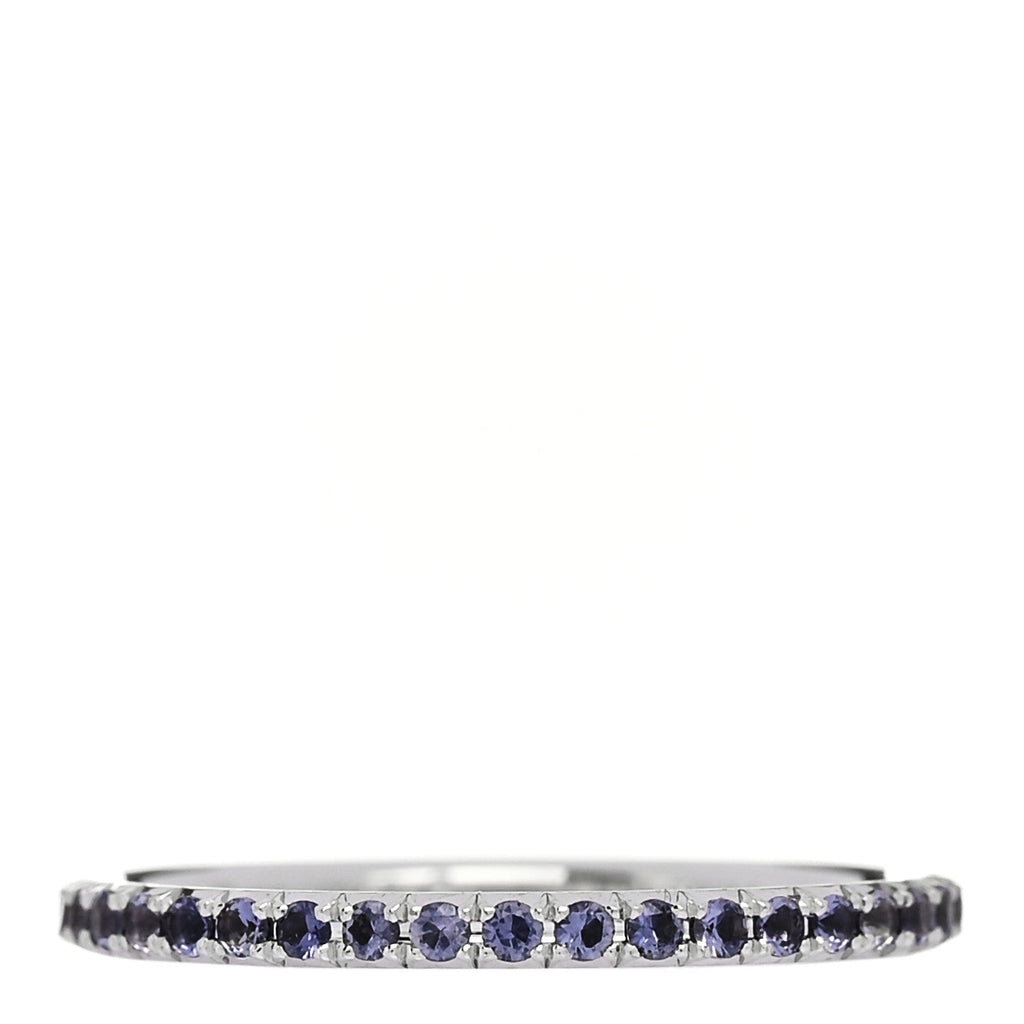 18K White Gold Iolite Metro Ring 48 4.5