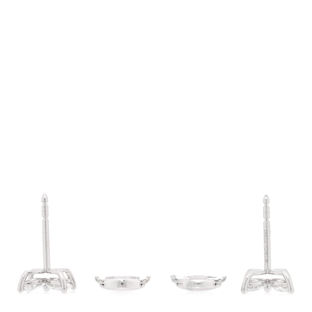 Platinum Diamond .72ct Victoria Earrings
