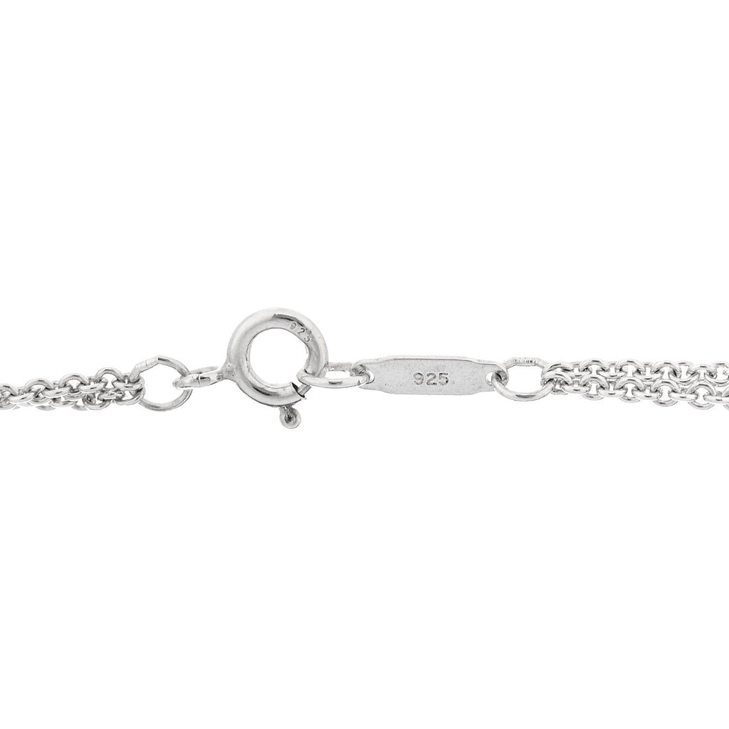 Sterling Silver Figure 8 Pendant Necklace