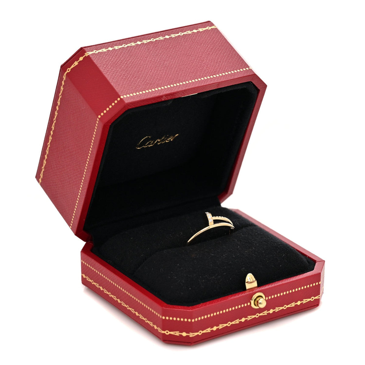 18K Yellow Gold Diamond Small Juste Un Clou Ring 59 8.75