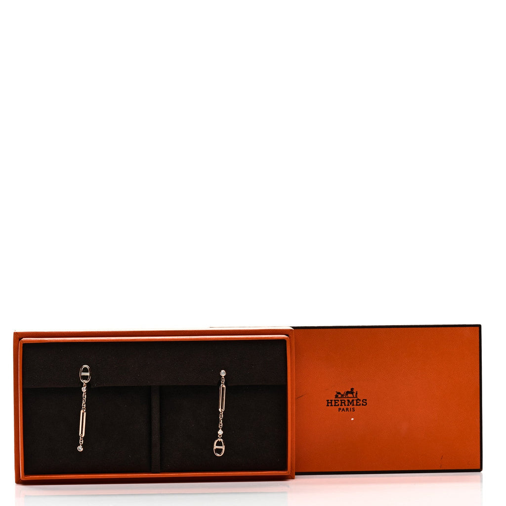 18K Rose Gold Diamond Chaos Earrings