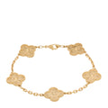 18K Yellow Gold 5 Motifs Vintage Alhambra Bracelet
