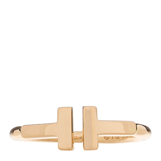 18K Rose Gold T Wire Ring 47 4