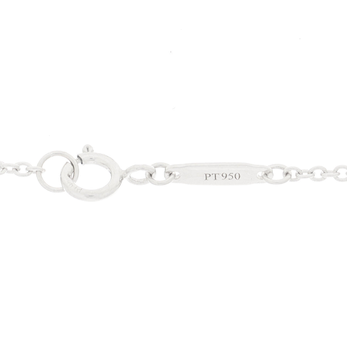Platinum Diamond Victoria Key Pendant Necklace