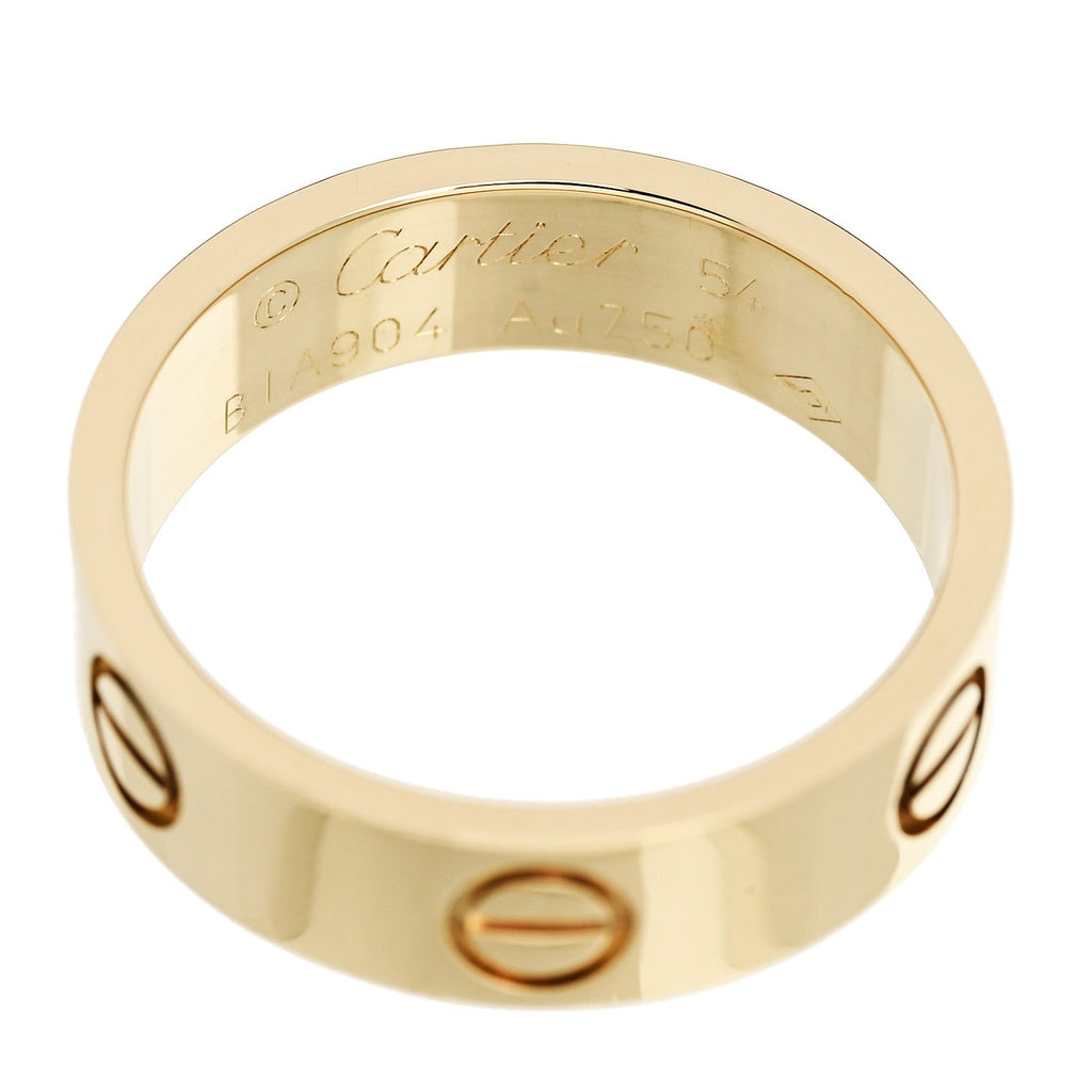 18K Yellow Gold 5.5mm LOVE Ring 54 7