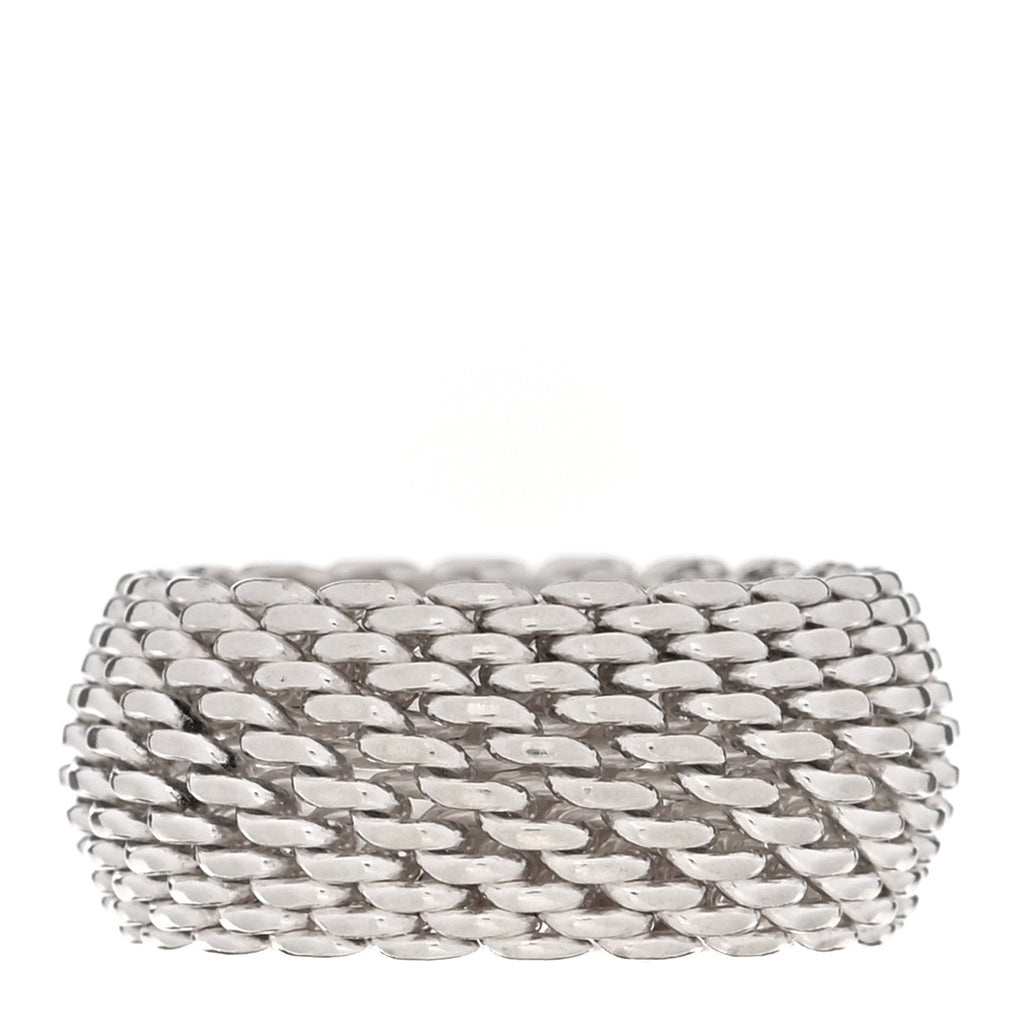 Sterling Silver Somerset Mesh Ring 54 6.75