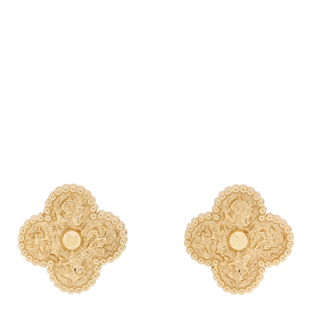 18K Yellow Gold Vintage Alhambra Earrings