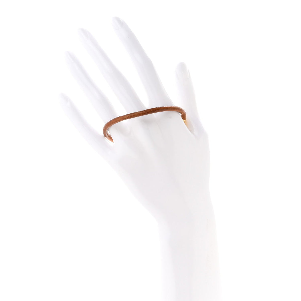 Natural Bridle Jumbo Hook Bracelet Bouton