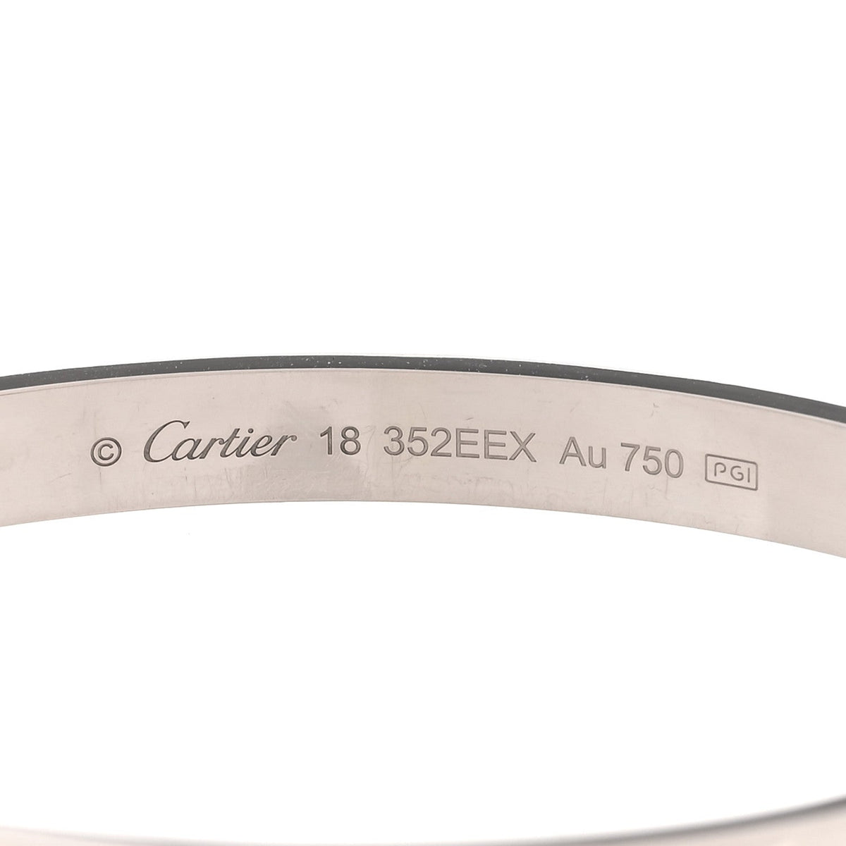 18K White Gold LOVE Bracelet 18