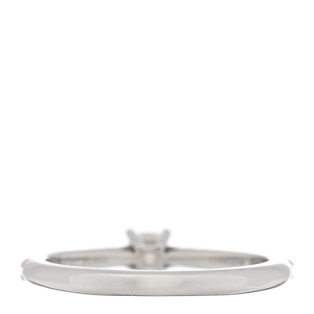 Platinum Diamond .20ct Novo Cushion Cut Engagement Ring 51 5.75