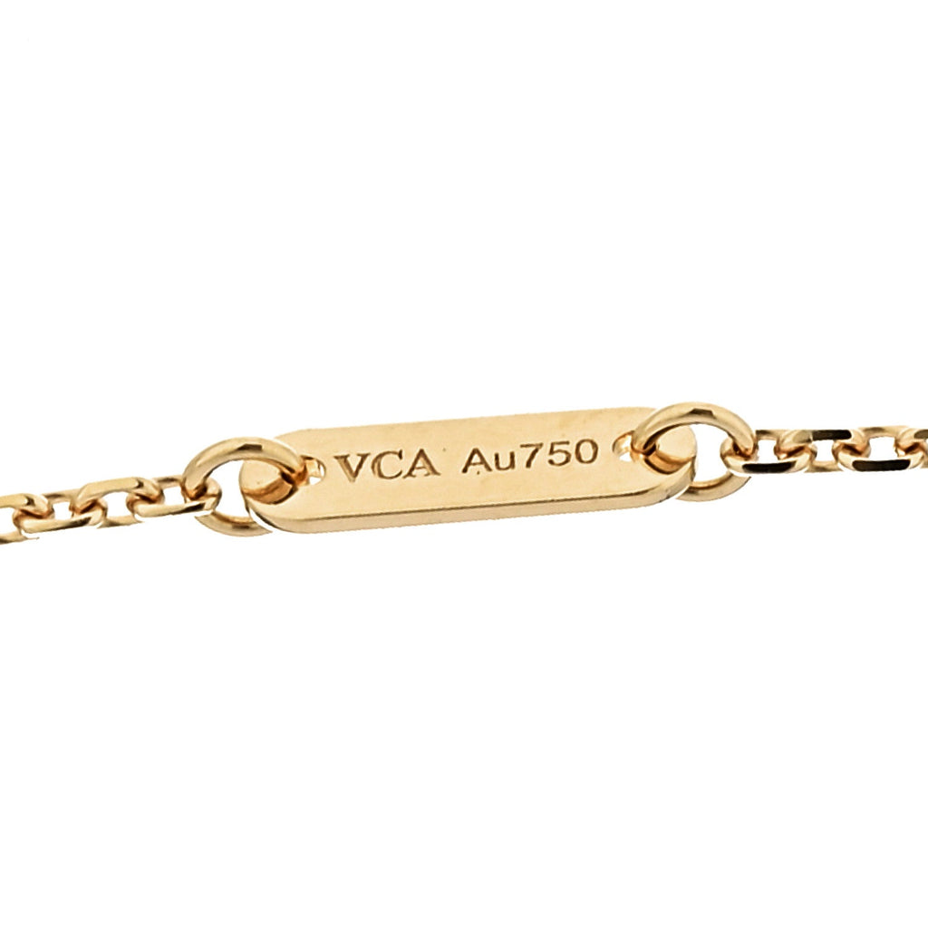 18K Yellow Gold Diamond Mini Frivole Pendant Necklace