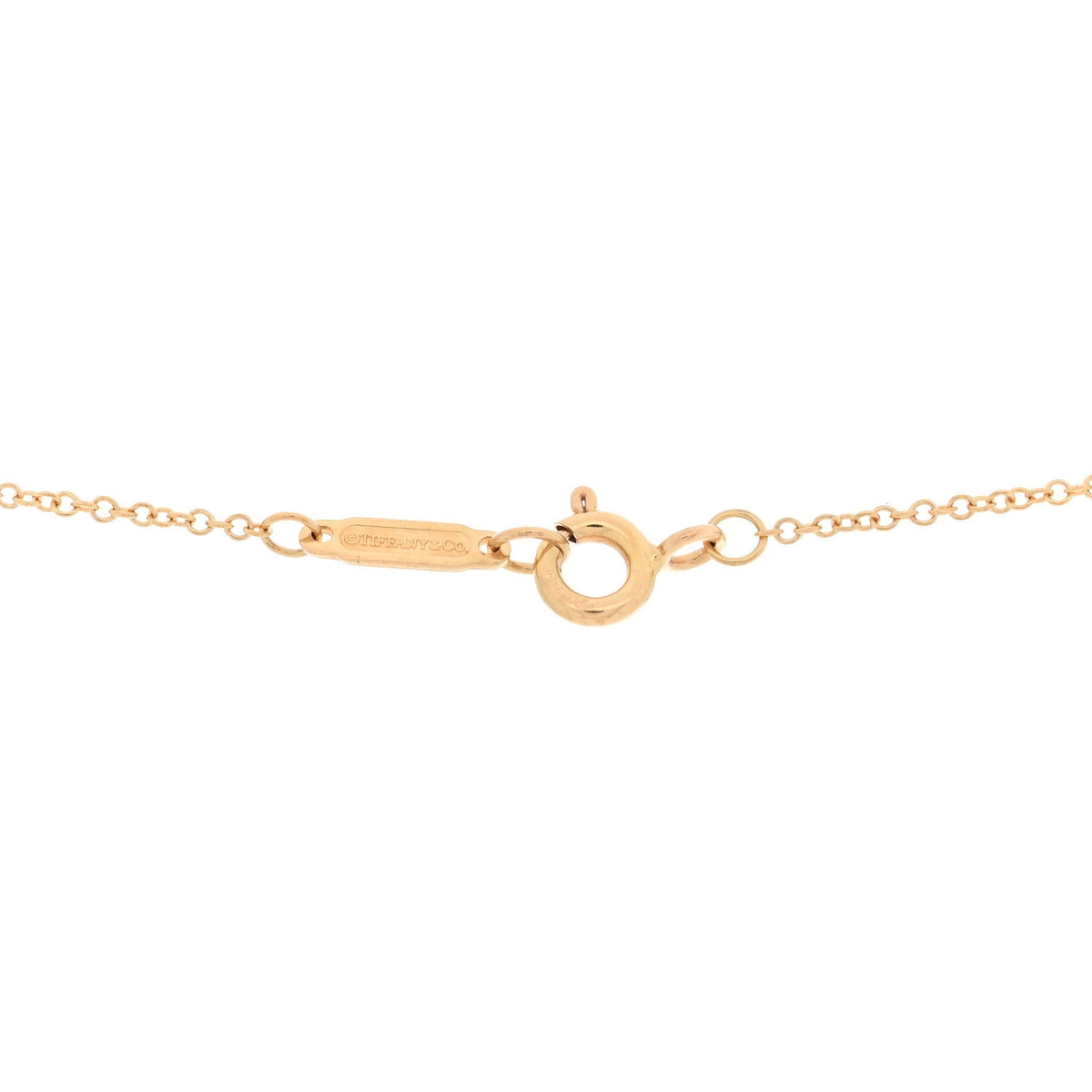 18K Rose Gold Diamond Round Victoria Key Pendant Necklace