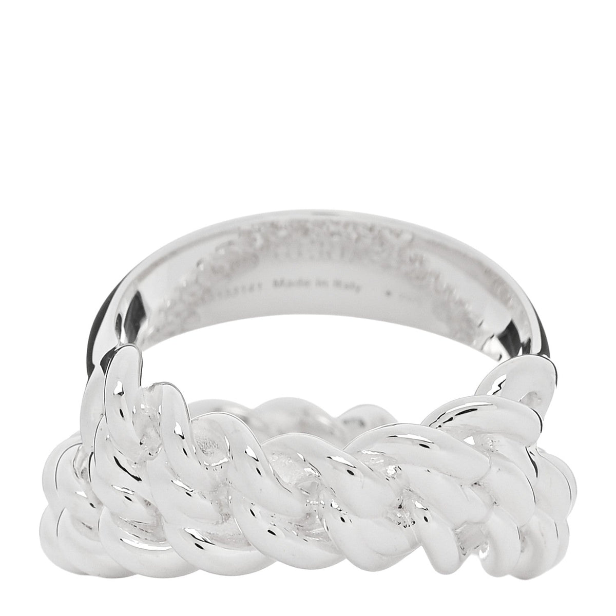 Sterling Silver MM Boucle Selier Inflexible Ring 52 6