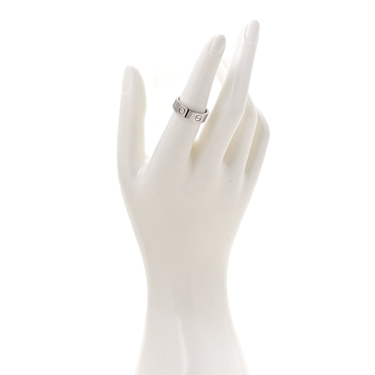 18K White Gold 5.5mm LOVE Ring 54 7