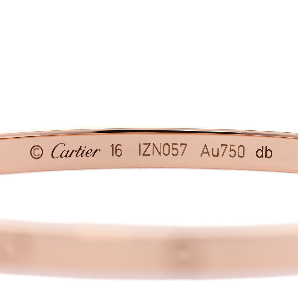 18K Pink Gold Small LOVE Bracelet 16