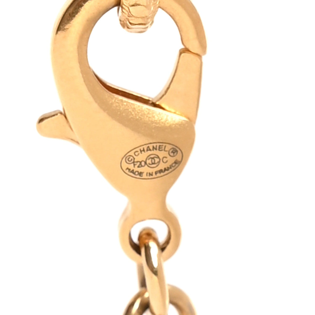 ID Dog Tag Charm Necklace Gold