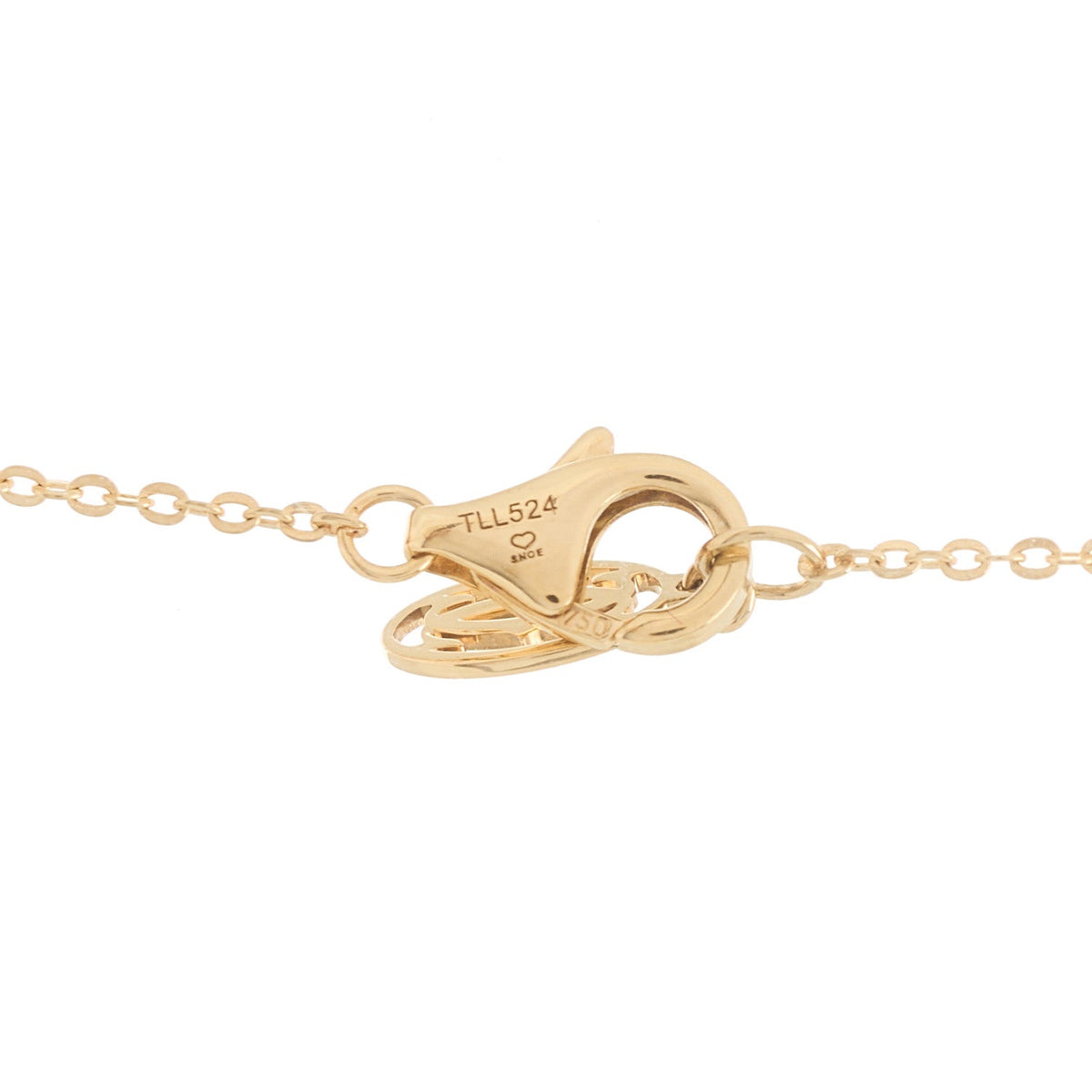 18K Pink Yellow White Gold Diamond Trinity Pendant Necklace