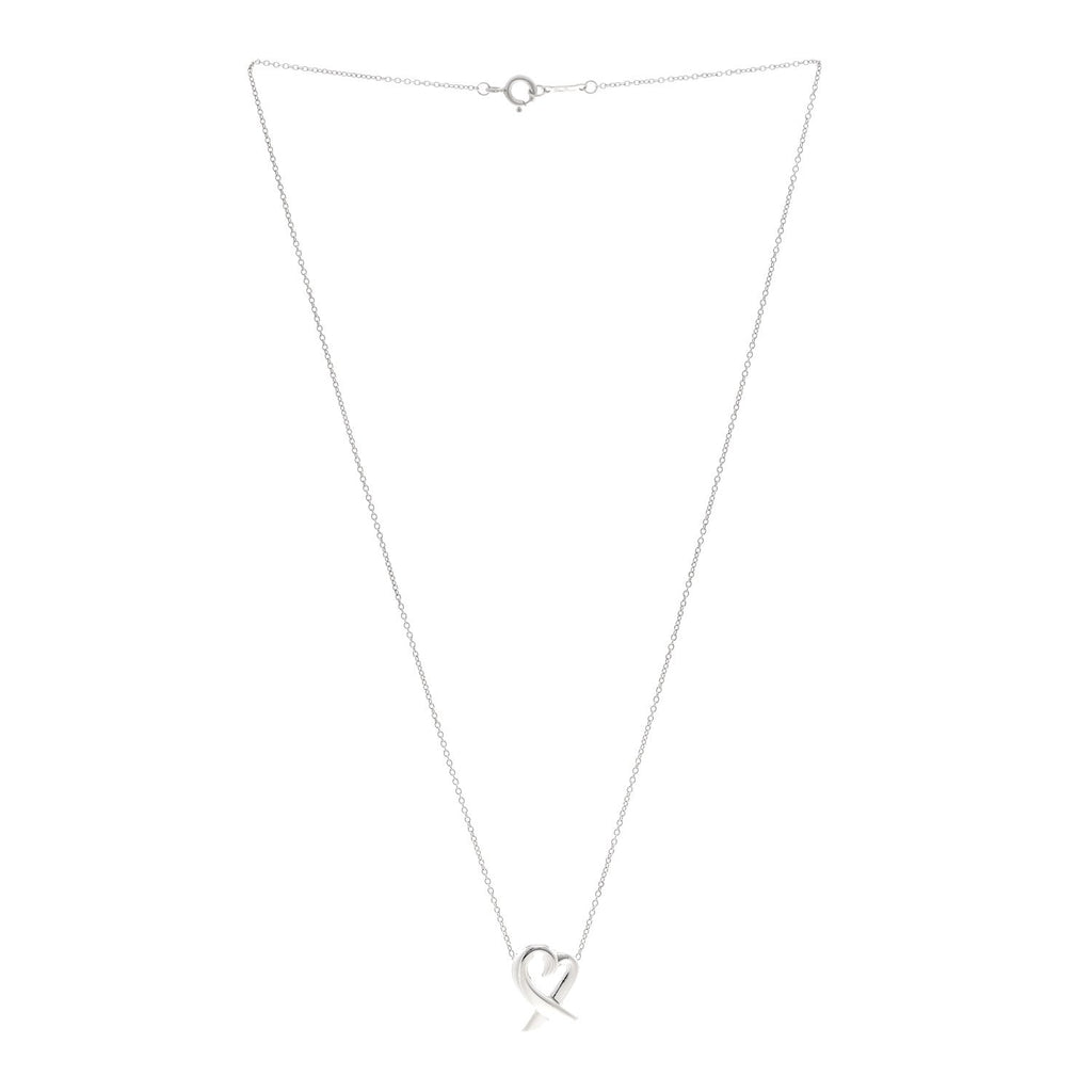 Sterling Silver Paloma Picasso Loving Heart Pendant Necklace