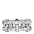 Platinum Diamond Weave Band Ring 50 5.5