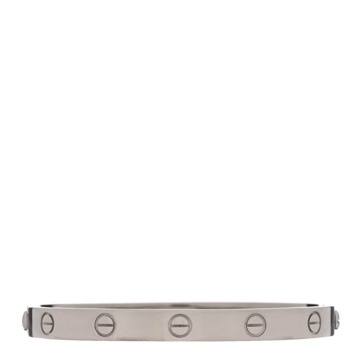 18K White Gold LOVE Bracelet 17