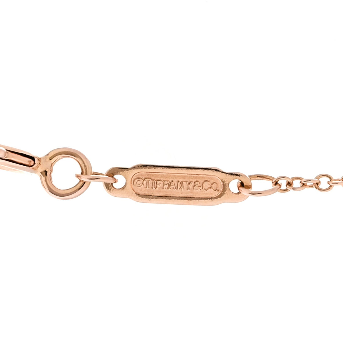 18K Rose Gold Small T Smile Pendant Necklace