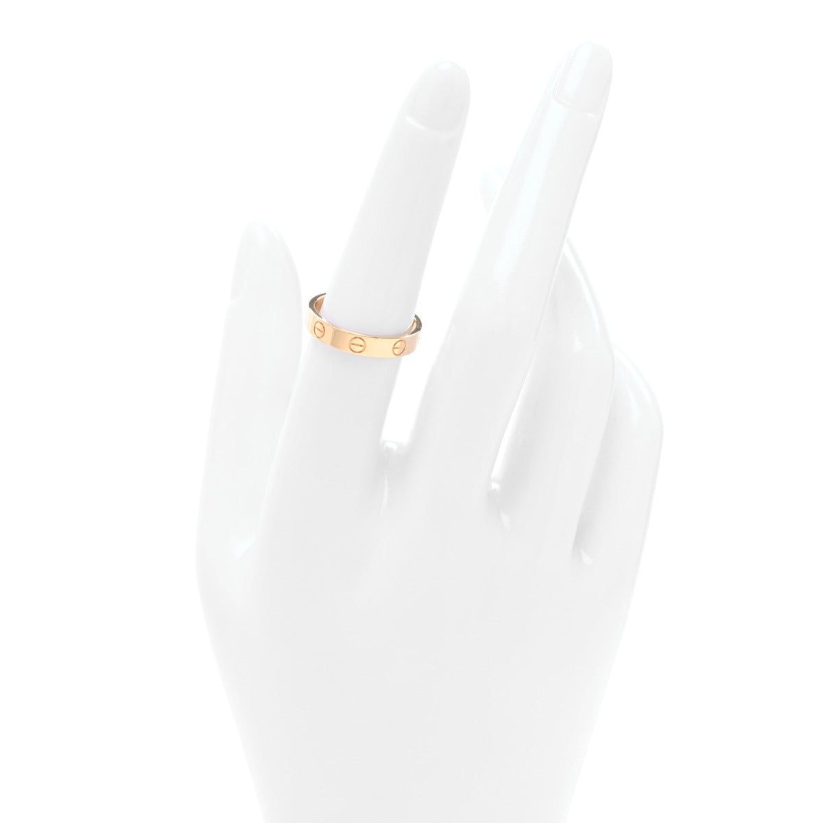 18K Yellow Gold 3.5mm LOVE Wedding Band Ring 53 6.5
