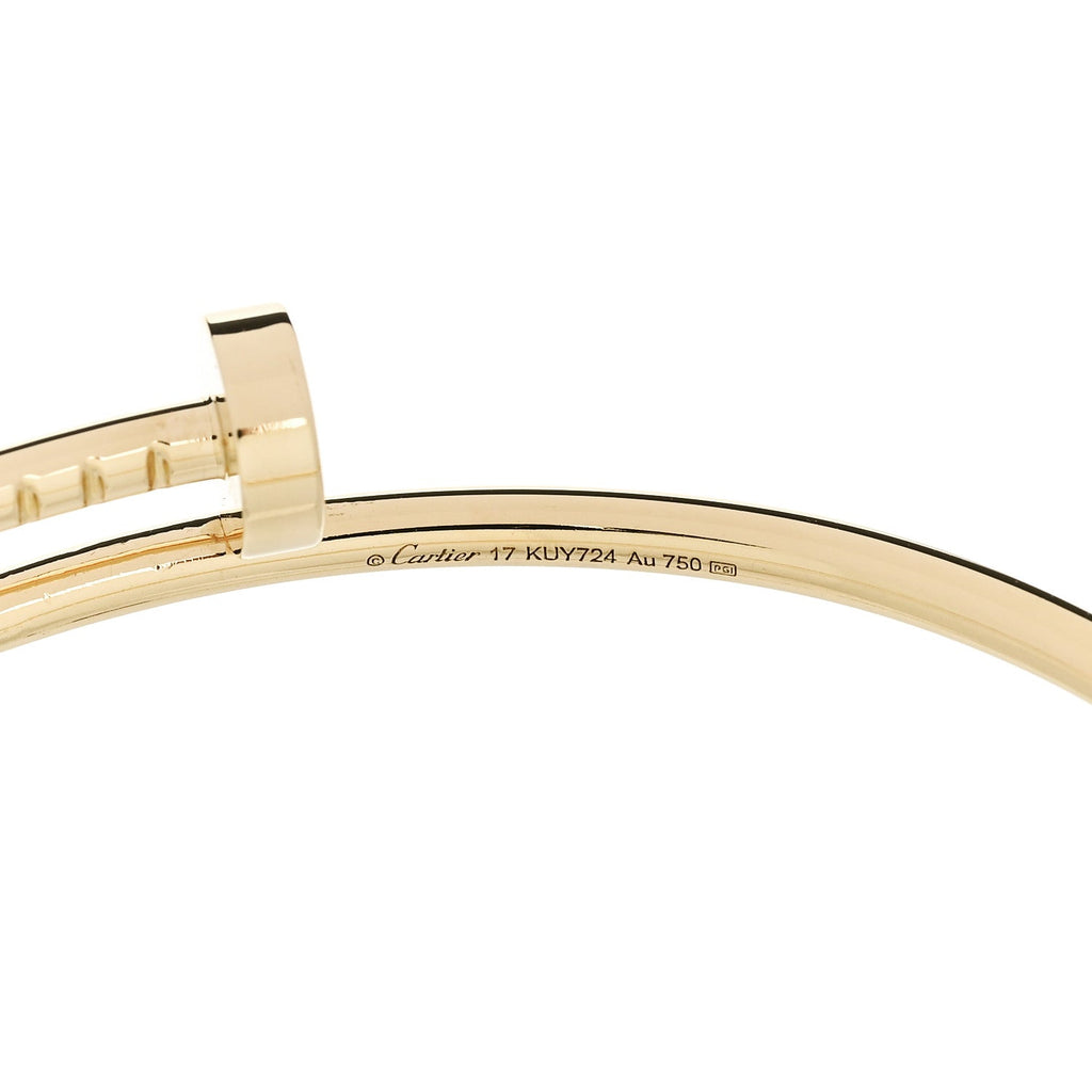 18K Yellow Gold Small Juste Un Clou Bracelet 17