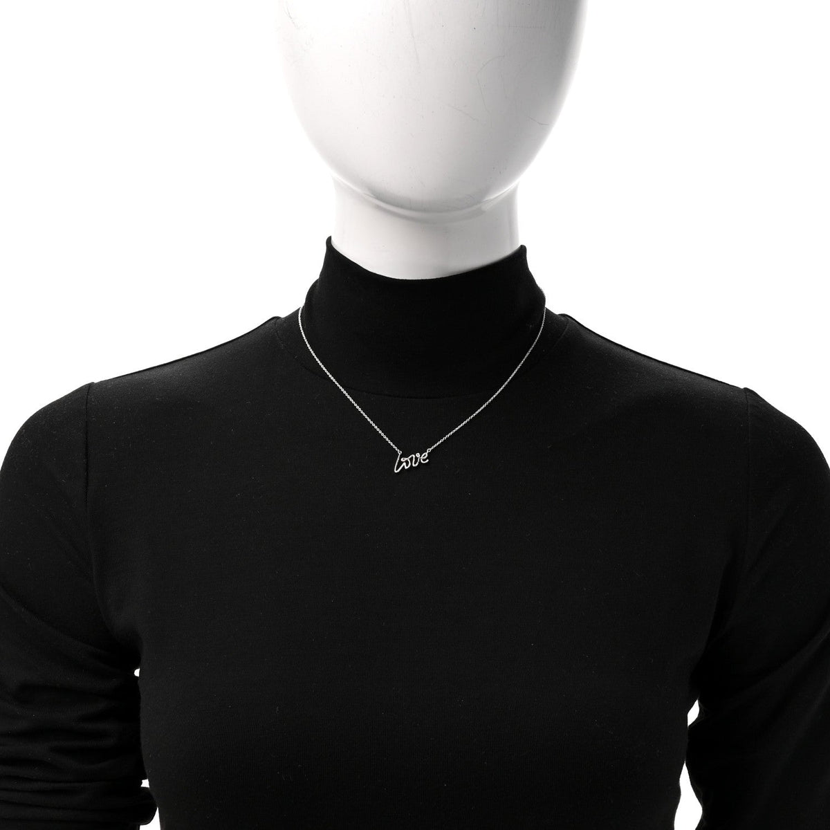 Sterling Silver Paloma Picasso Graffiti Love Pendant Necklace