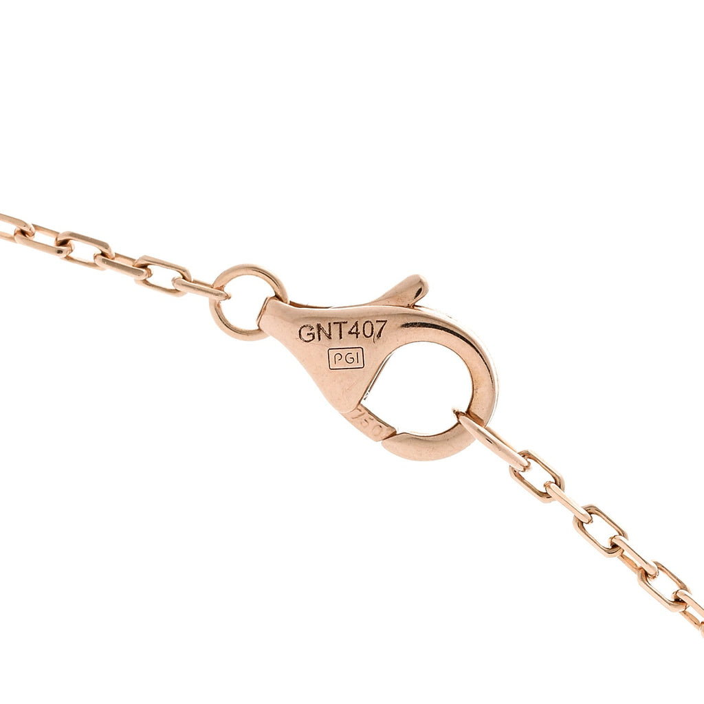 18K Pink White Yellow Gold Diamond Trinity De Cartier Pendant Necklace