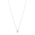 Platinum Diamond 9mm Elsa Peretti Cross Pendant Necklace