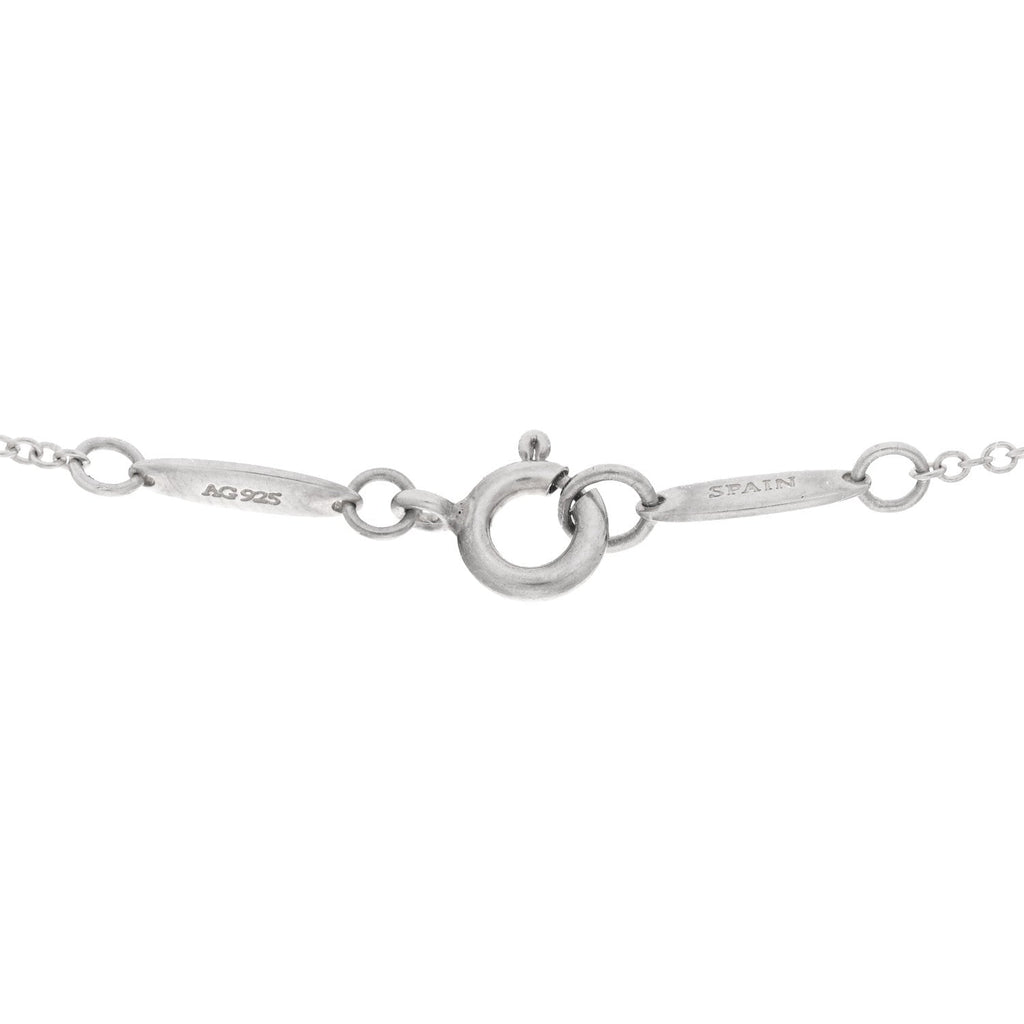 Sterling Silver Elsa Peretti Infinity Cross Pendant Necklace