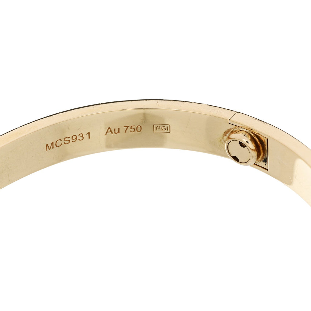18K Yellow Gold LOVE Bracelet 17