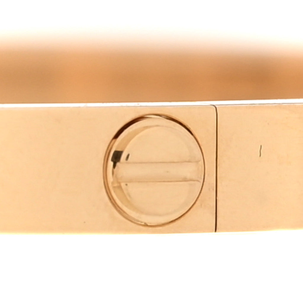 18K Yellow Gold Small LOVE Bracelet 19