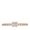 18K Yellow Gold Diamond Etincelle De Cartier Princess Cuf Paved Ring 49 4.75