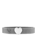 Stainless Steel Somerset Mesh Reversible Heart Bracelet