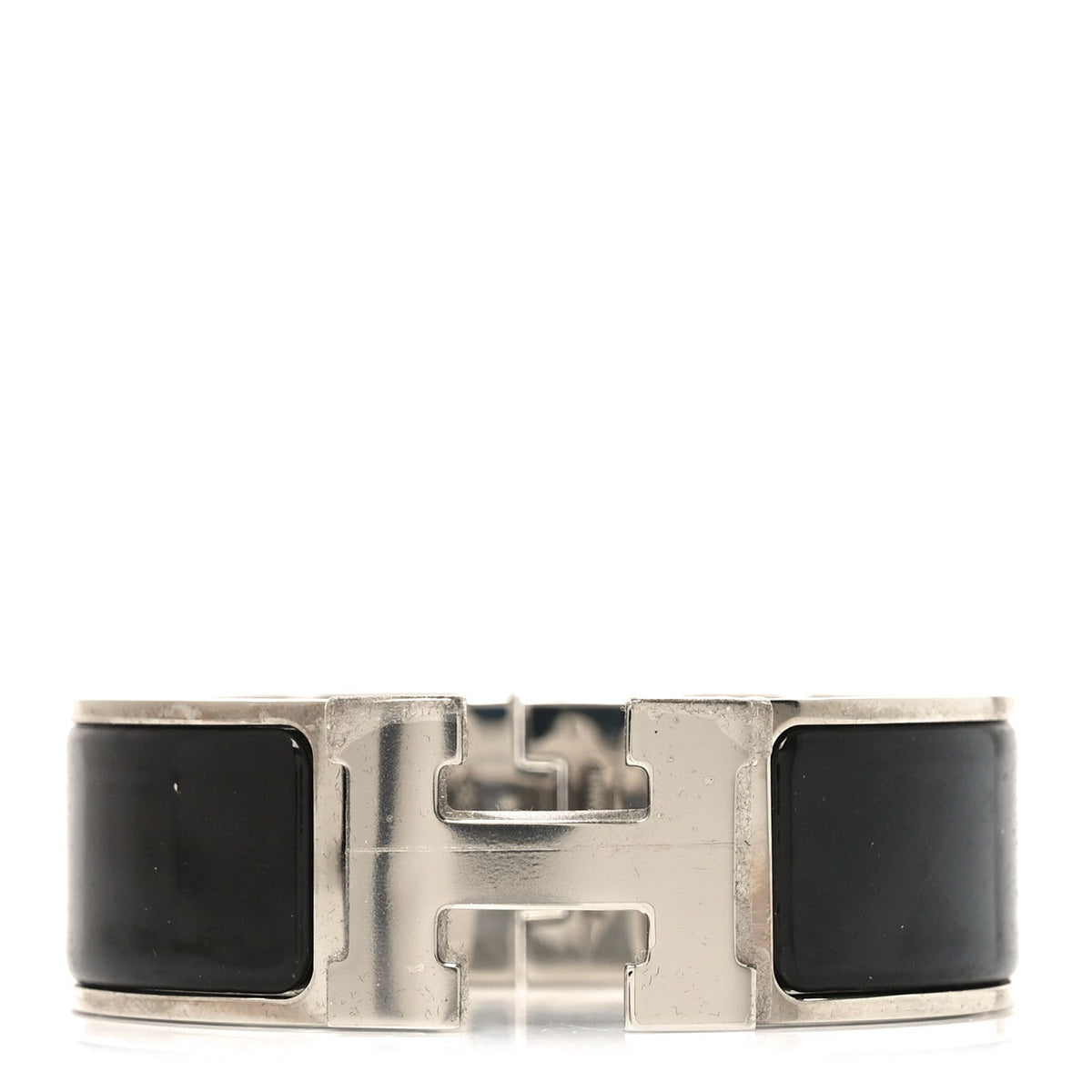 Enamel Wide Clic Clac H Bracelet PM Black